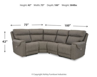 Starbot 4-Piece Power Reclining Sectional