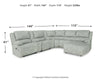 McClelland 7-Piece Reclining Sectional with Chaise
