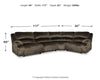 Clonmel 4-Piece Reclining Sectional