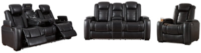 Party Time Power Reclining Sofa and Loveseat with Power Recliner