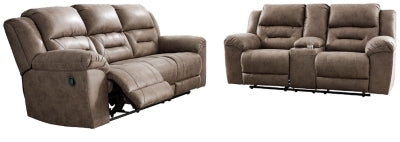 Stoneland Reclining Sofa and Loveseat