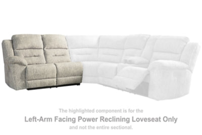 Family Den Left-Arm Facing Power Reclining Loveseat
