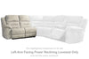Family Den Left-Arm Facing Power Reclining Loveseat