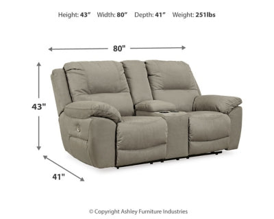 Next-Gen Gaucho Power Reclining Loveseat with Console