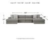 Avaliyah 4-Piece Double Chaise Sectional