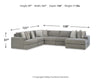 Avaliyah 6-Piece Sectional with Chaise