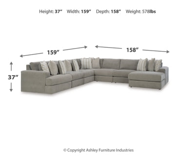 Avaliyah 7-Piece Sectional with Chaise