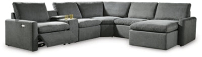 Hartsdale 6-Piece Right Arm Facing Reclining Sectional with Console and Chaise