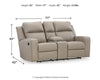 Lavenhorne Reclining Loveseat with Console