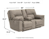 Cavalcade Power Reclining Loveseat with Console