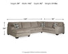 Ballinasloe 3-Piece Sectional with Chaise
