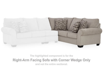 Claireah Right-Arm Facing Sofa with Corner Wedge