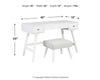 Thadamere Vanity with Stool
