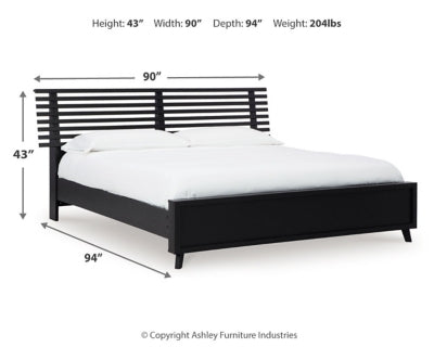 Danziar King Slat Panel Bed