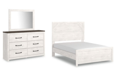 Gerridan Full Panel Bed with Dresser and Mirror