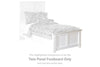 Bostwick Shoals Twin Panel Footboard