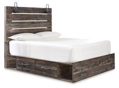 Drystan Queen Panel Bed with 4 Storage Drawers