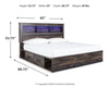 Drystan King Bookcase Bed with 2 Storage Drawers