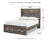 Drystan Full Bookcase Bed with 2 Storage Drawers