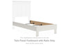 Linnocreek Twin Panel Footboard with Rails