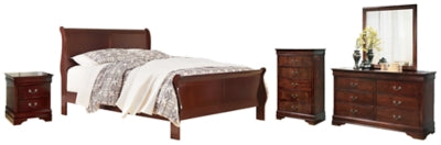 Alisdair Queen Sleigh Bed, Dresser, Mirror, Chest and Nightstand