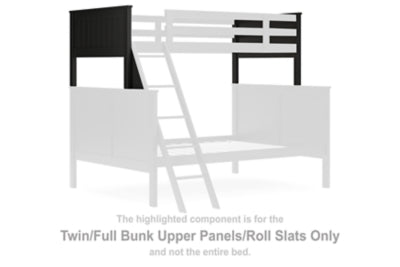 Nextonfort Twin/Full Bunk Upper Panels/Roll Slats