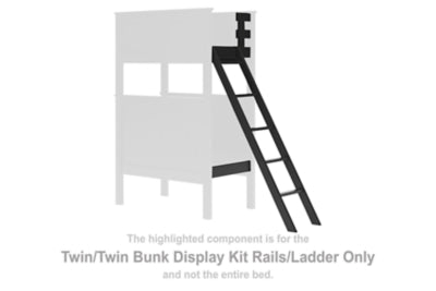 Nextonfort Twin/Twin Bunk Display Kit Rails/Ladder