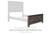 Wynnlow Queen Crossbuck Panel Footboard