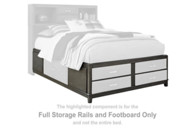 Caitbrook Full Storage Rails and Footboard