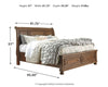 Flynnter King Sleigh Bed with 2 Storage Drawers