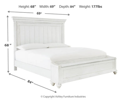 Kanwyn Queen Panel Bed with Storage Bench