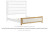 Rencott King/California King Upholstered Panel Footboard with Slats