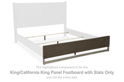 Arkenton King/California King Panel Footboard with Slats