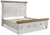 Havalance King/California King Headboard/Footboard Posts with Drawers