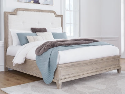 Jorlaina Queen Upholstered Panel Bed