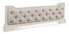 Arlendyne King/California King Upholstered Panel Footboard with Slats