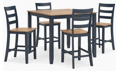 Gesthaven Counter Height Dining Table and 4 Barstools (Set of 5)