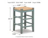 Mirimyn Counter Height Bar Stool
