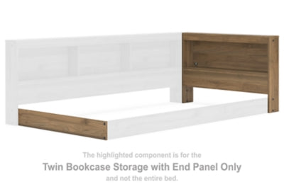 Deanlow Twin Bookcase Storage with End Panel