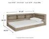 Oliah Twin Bookcase Storage Bed