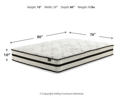 Chime 10 Inch Hybrid King Mattress in a Box
