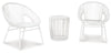 Mandarin Cape Outdoor Table and Chairs (Set of 3)