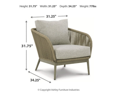 Swiss Valley Lounge Chair with Cushion (Set of 2)