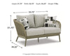 Swiss Valley Outdoor Loveseat with Cushion