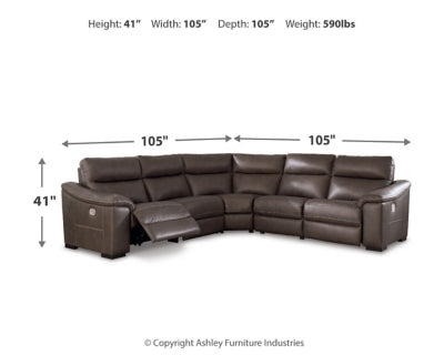 Salvatore 5-Piece Power Reclining Sectional