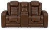 Backtrack Power Reclining Loveseat with Console