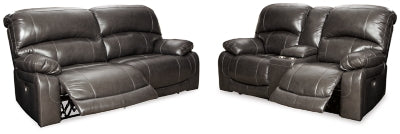 Hallstrung Power Reclining Sofa and Loveseat