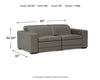 Texline 3-Piece Power Reclining Sectional Loveseat