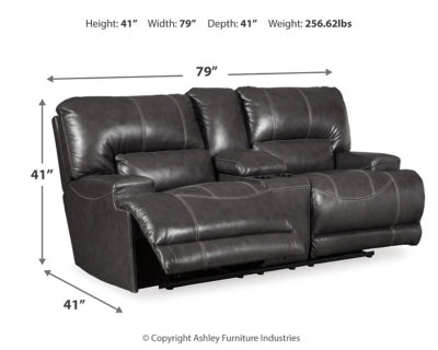 McCaskill Reclining Loveseat with Console