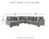 Keener 5-Piece Sectional with Chaise